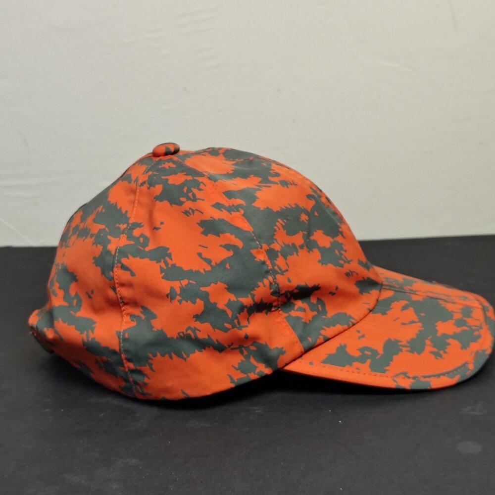 Sealskinz Rain Hat Cap Strap Back Orange Grey AOP Duck Panel Packable Hiking - Picture 4 of 13